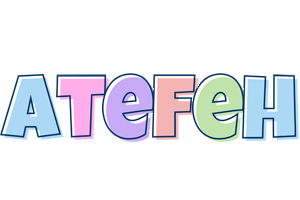 Atefeh pastel logo