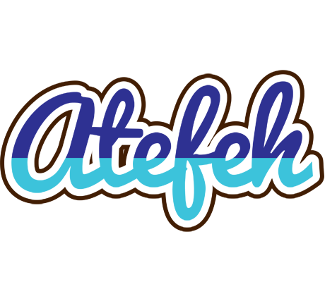 Atefeh raining logo