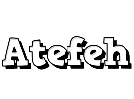 Atefeh snowing logo