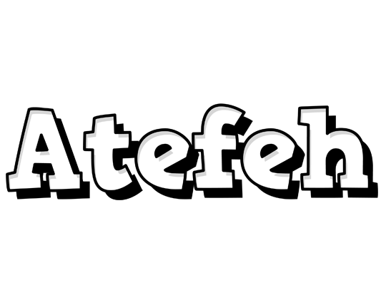 Atefeh snowing logo