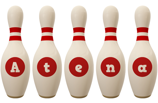 Atena bowling-pin logo