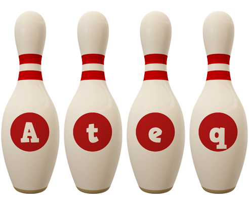 Ateq bowling-pin logo