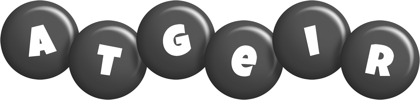 Atgeir candy-black logo