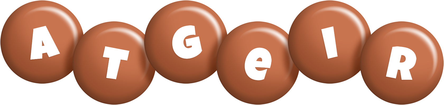 Atgeir candy-brown logo