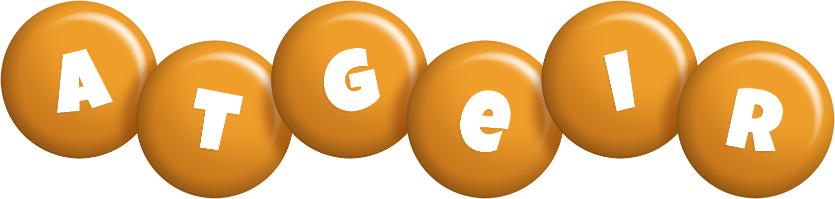 Atgeir candy-orange logo