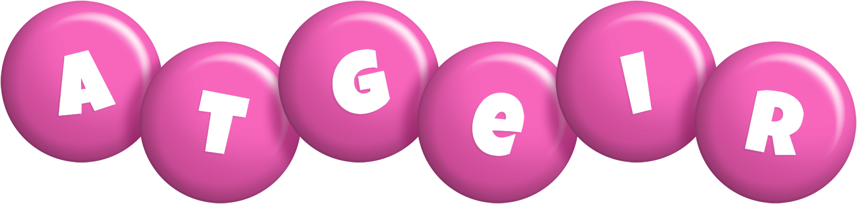 Atgeir candy-pink logo