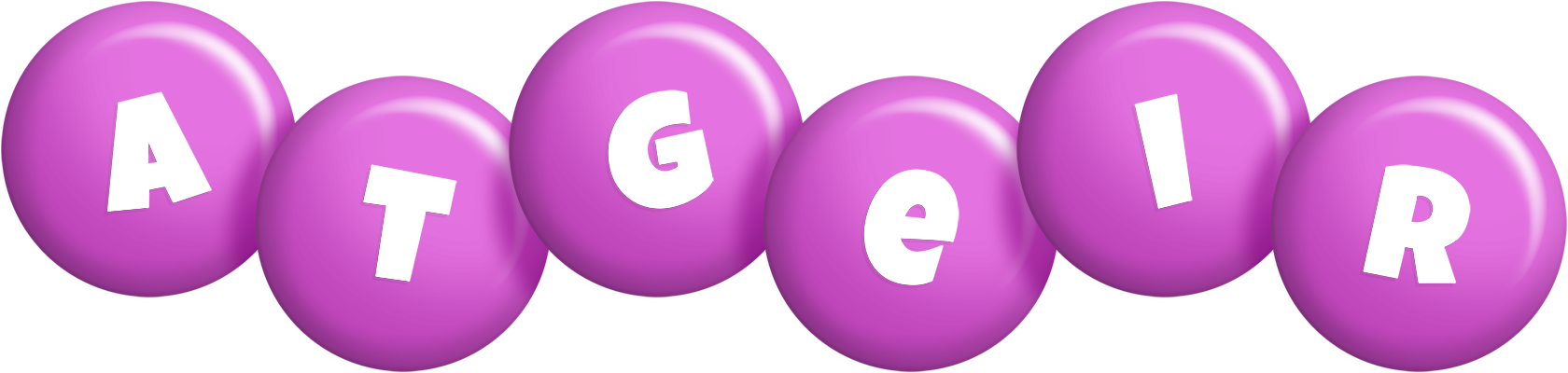 Atgeir candy-purple logo