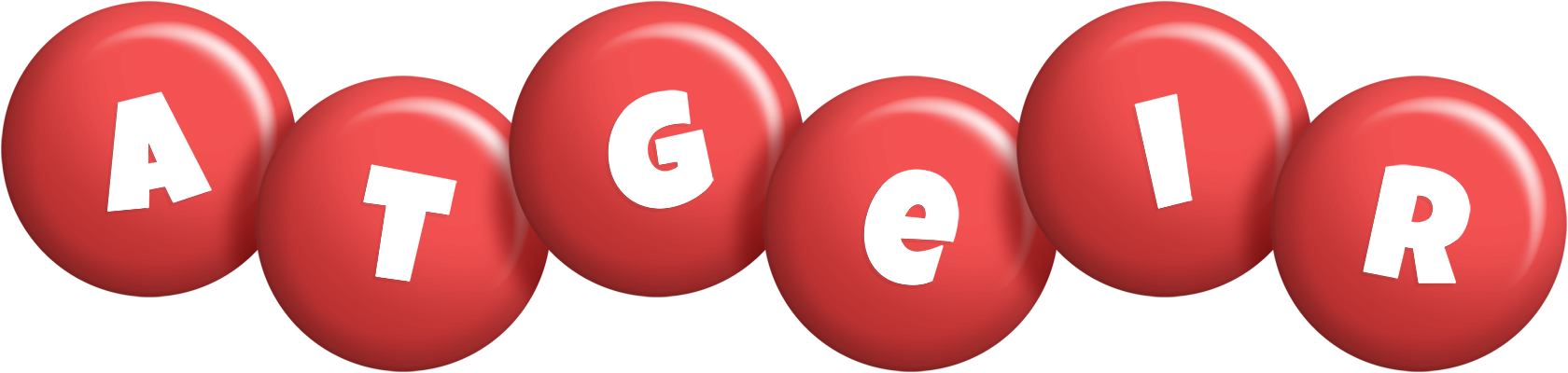 Atgeir candy-red logo