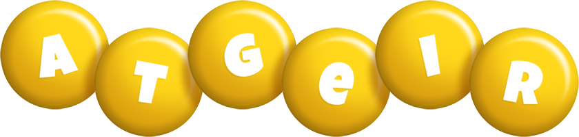 Atgeir candy-yellow logo