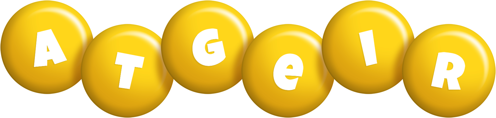 Atgeir candy-yellow logo