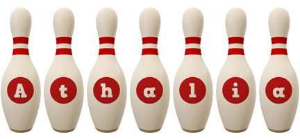 Athalia bowling-pin logo