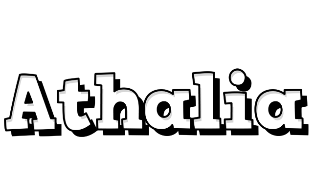 Athalia snowing logo