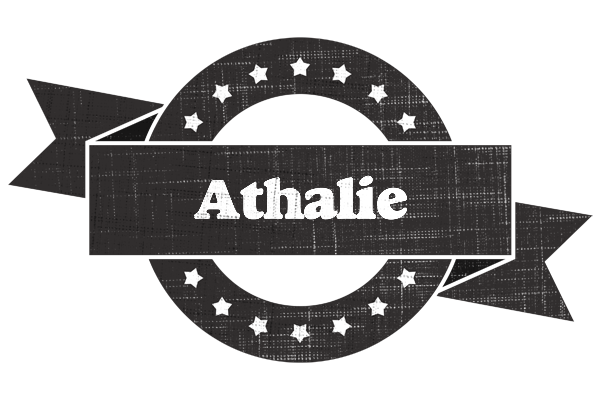 Athalie grunge logo