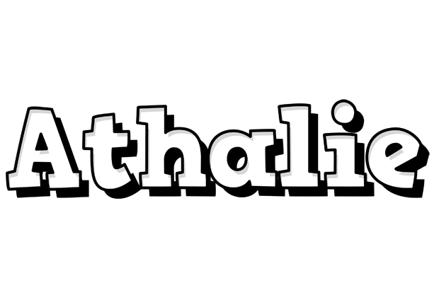 Athalie snowing logo