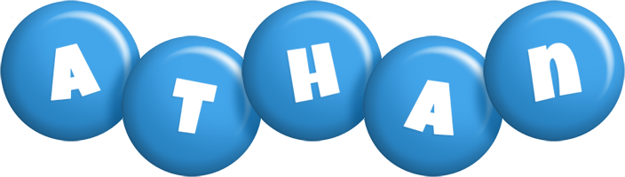 Athan candy-blue logo