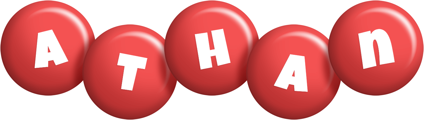 Athan candy-red logo