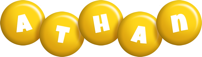 Athan candy-yellow logo