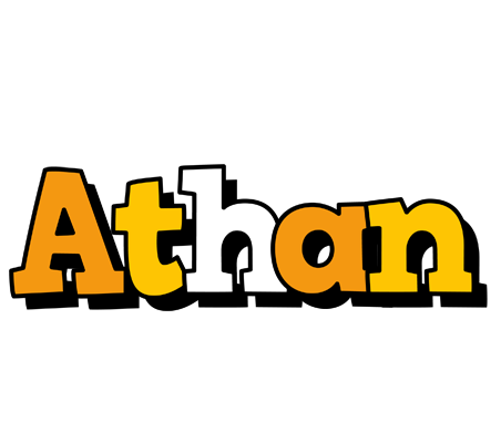 Athan cartoon logo