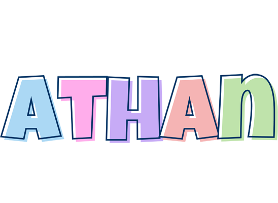 Athan pastel logo