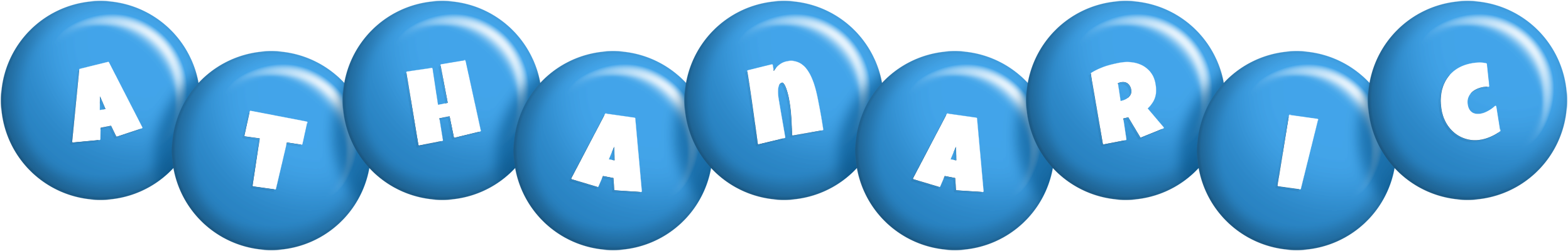 Athanaric candy-blue logo