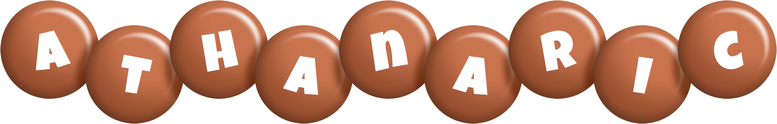 Athanaric candy-brown logo