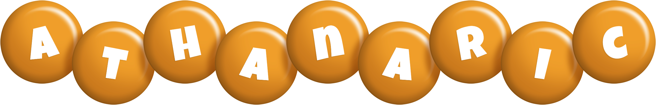 Athanaric candy-orange logo