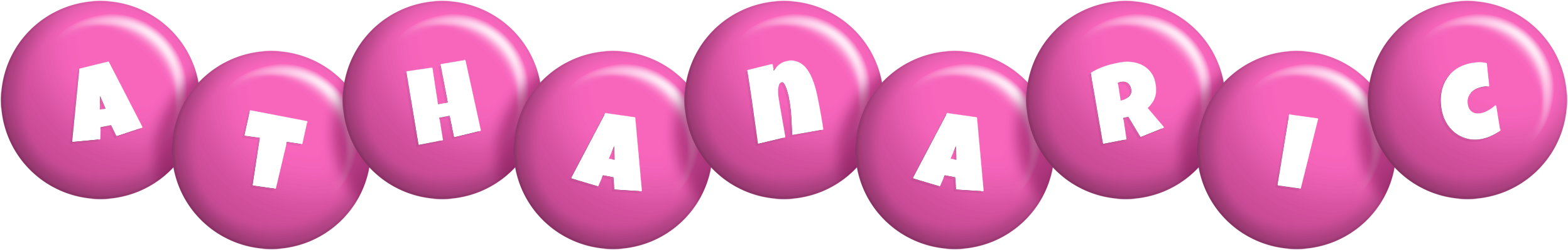 Athanaric candy-pink logo