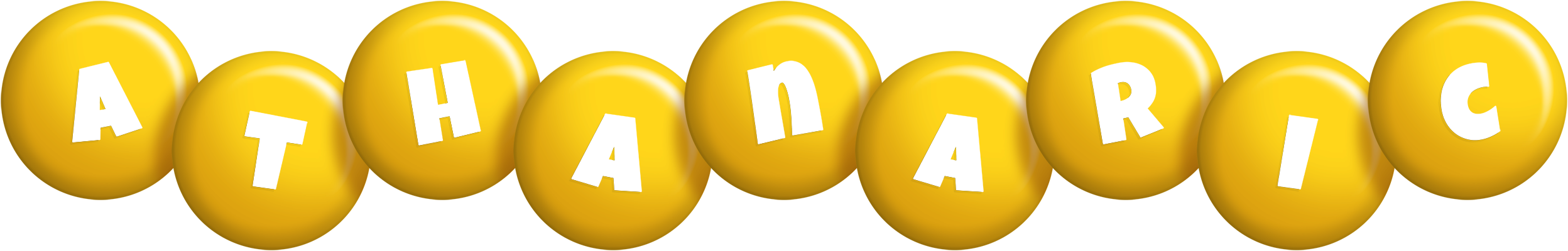 Athanaric candy-yellow logo