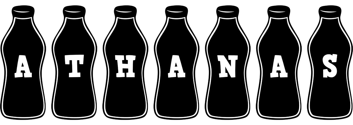 Athanas bottle logo
