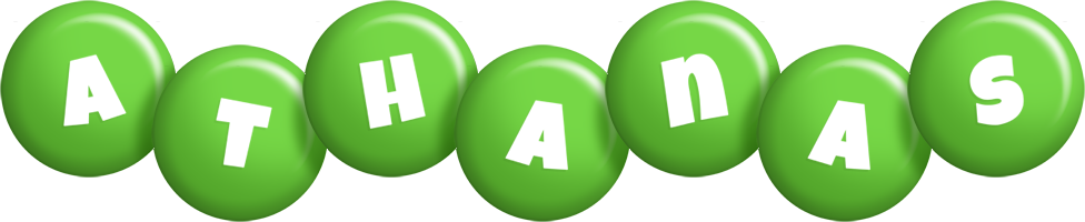 Athanas candy-green logo