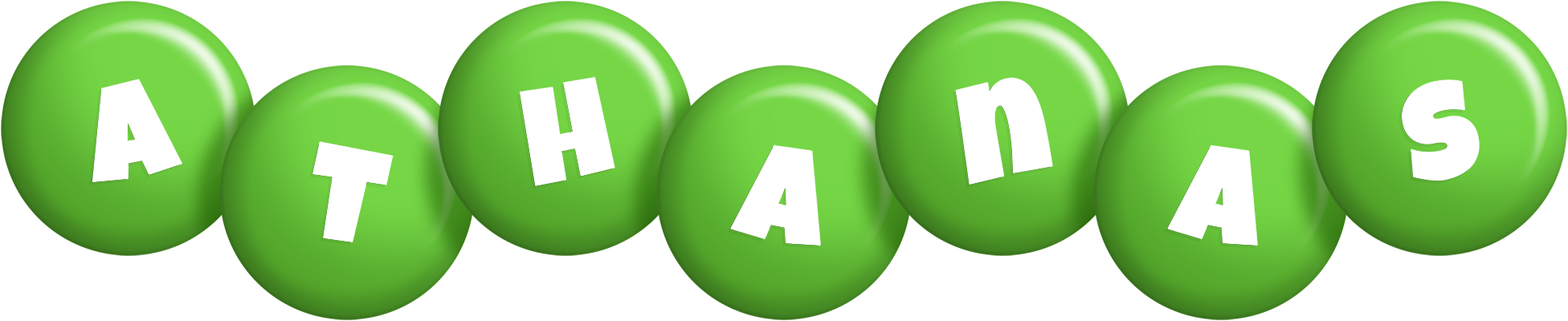 Athanas candy-green logo