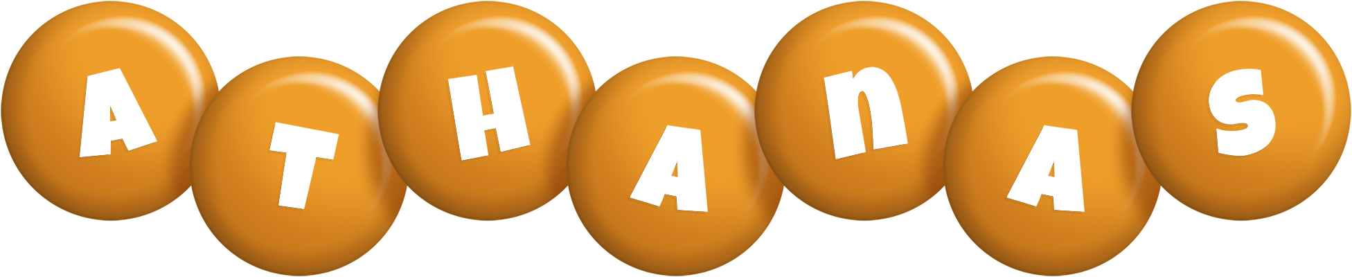 Athanas candy-orange logo