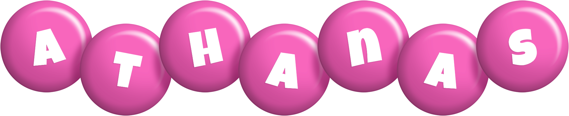 Athanas candy-pink logo