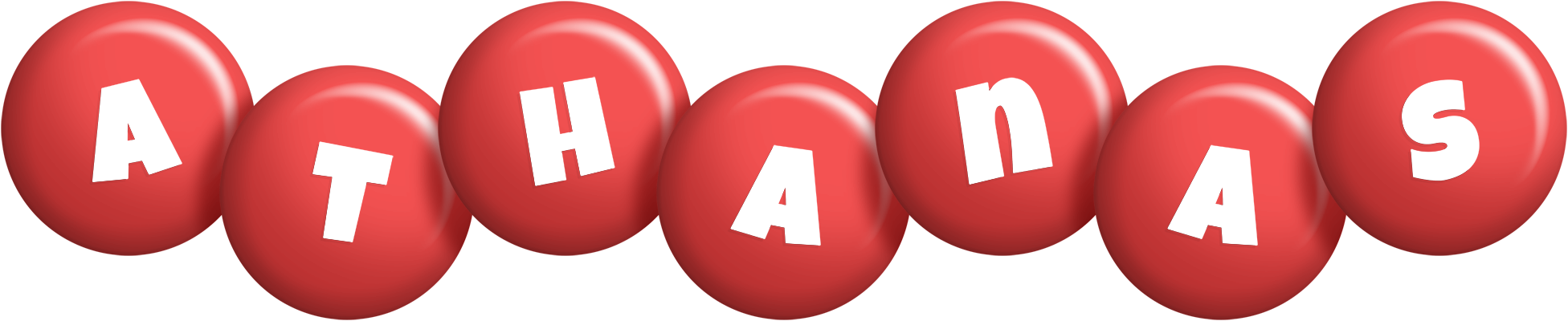 Athanas candy-red logo