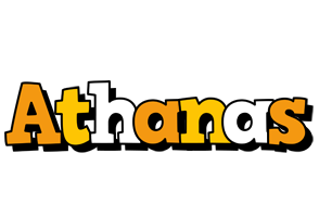 Athanas cartoon logo