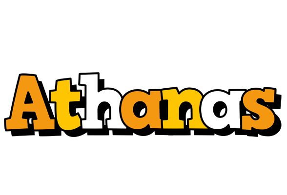 Athanas cartoon logo