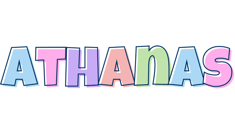 Athanas pastel logo