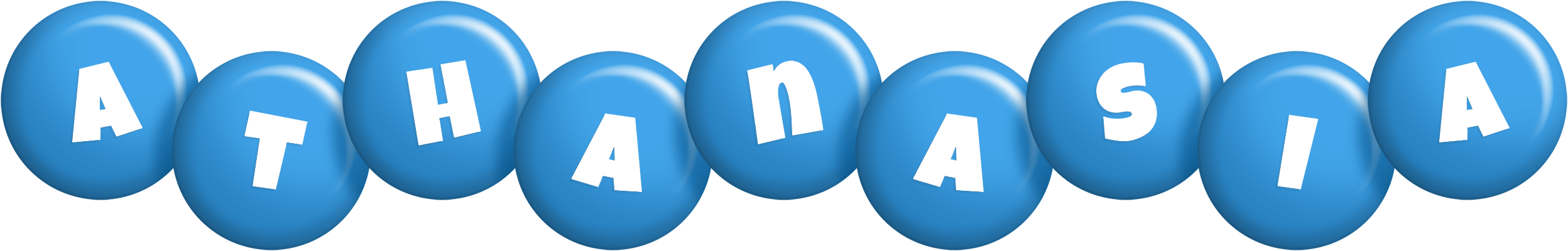 Athanasia candy-blue logo