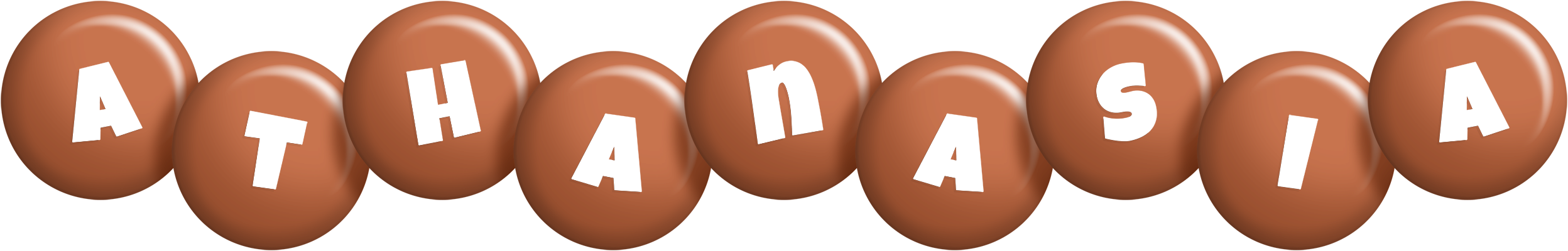 Athanasia candy-brown logo