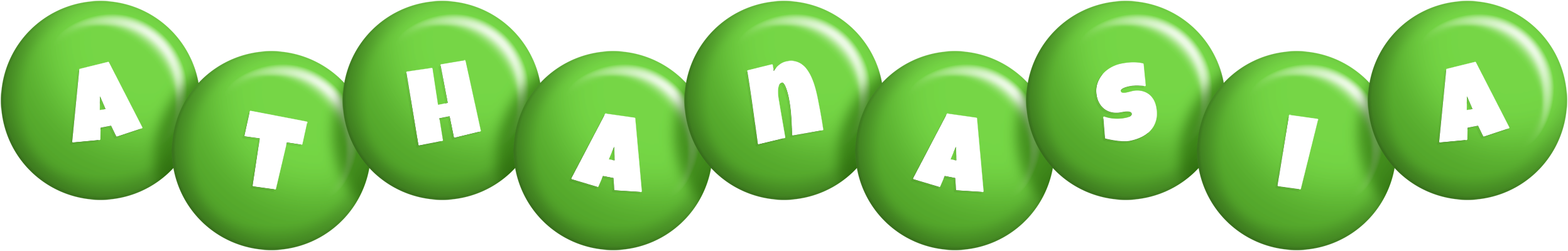 Athanasia candy-green logo