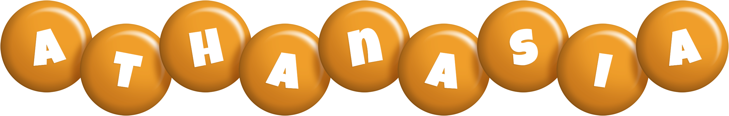 Athanasia candy-orange logo