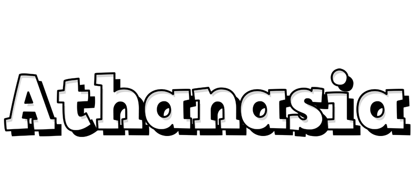 Athanasia snowing logo