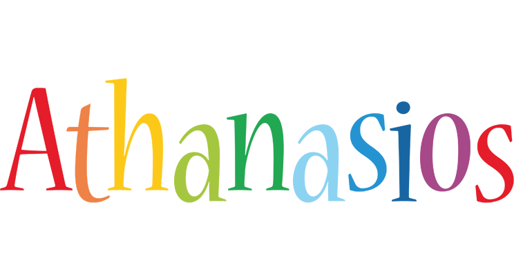 Athanasios birthday logo