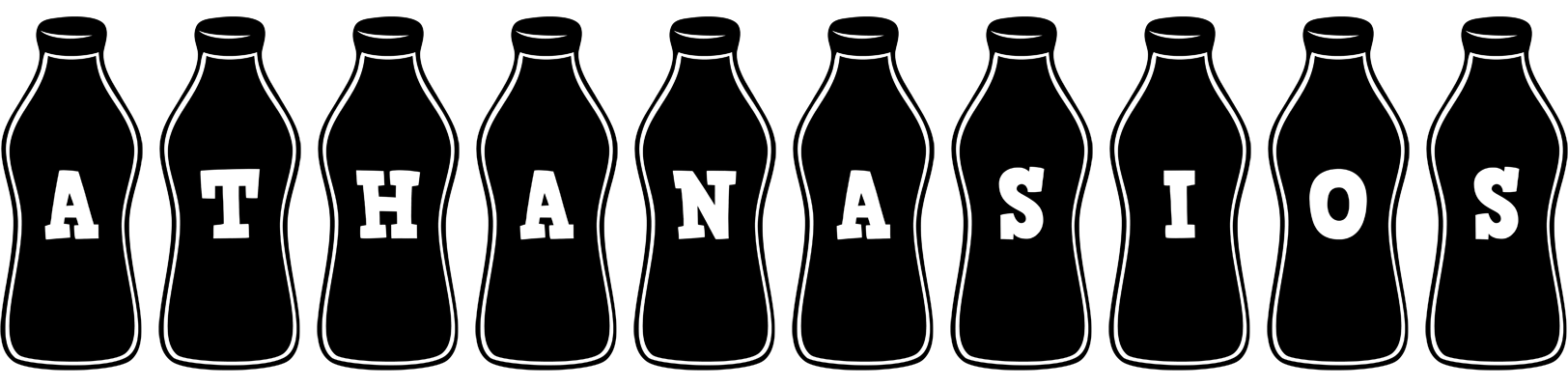 Athanasios bottle logo