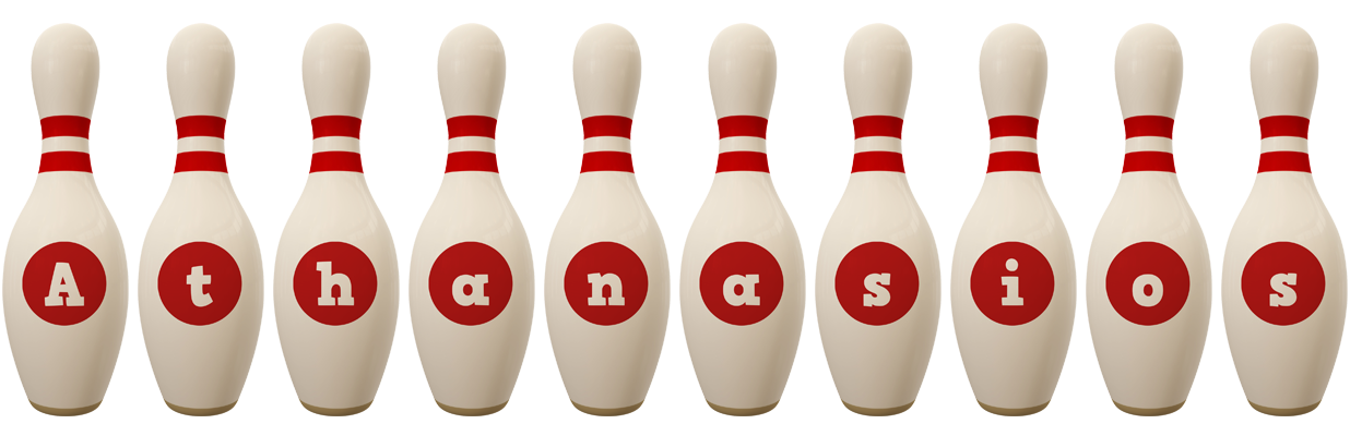 Athanasios bowling-pin logo