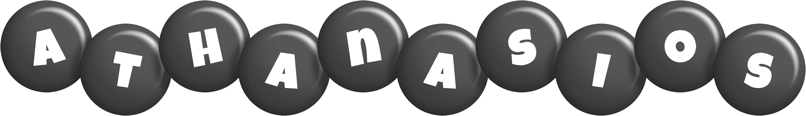 Athanasios candy-black logo