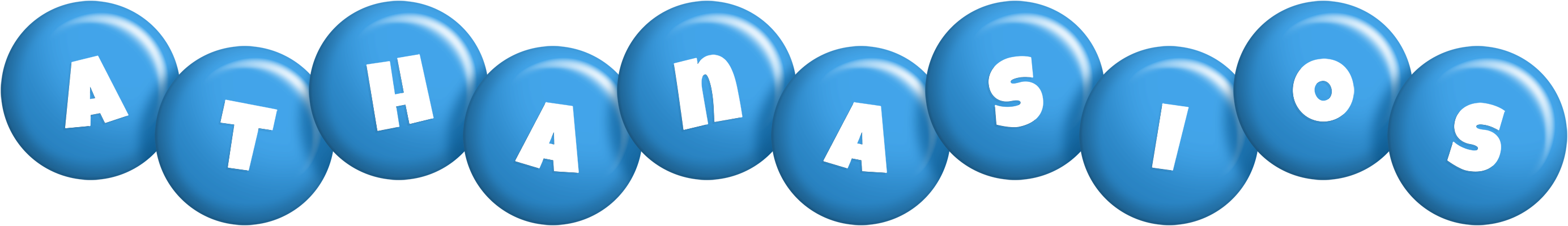 Athanasios candy-blue logo