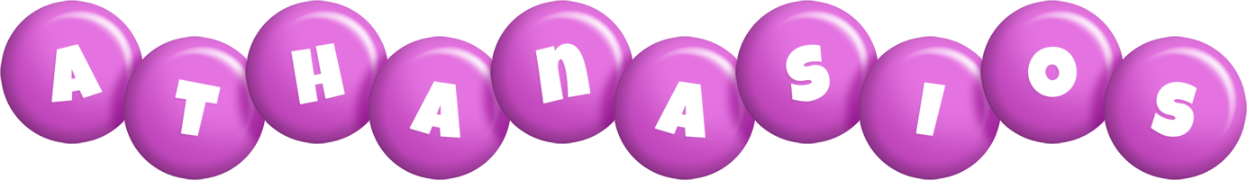 Athanasios candy-purple logo