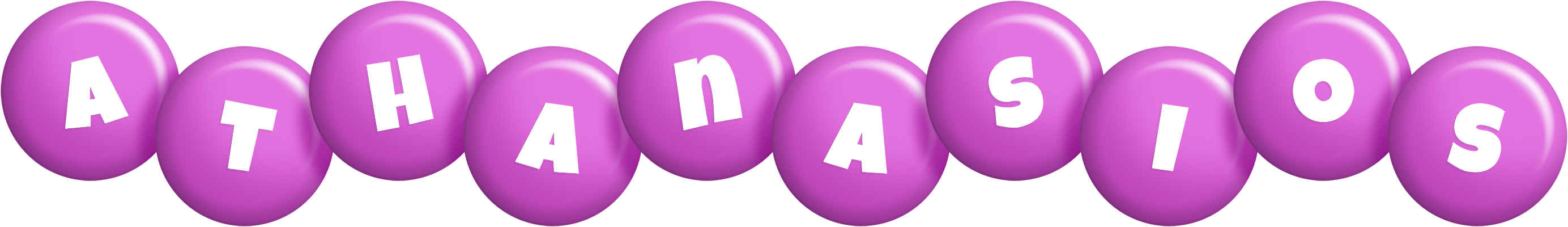 Athanasios candy-purple logo
