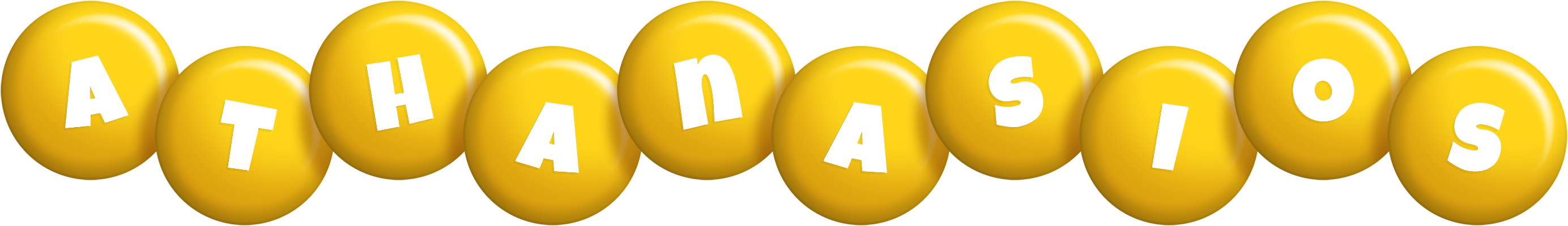 Athanasios candy-yellow logo